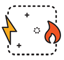 electricity and natural gas icon small